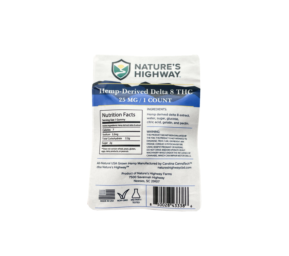 
            
                Load image into Gallery viewer, Delta 8 Gummy 25mg - Natureshighway.shop
            
        