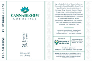 
            
                Load image into Gallery viewer, CannaBloom Blemish Cream with Hemp - Natureshighway.shop
            
        