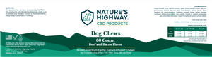 5mg Dog Chews - 60 Count - Natureshighway.shop