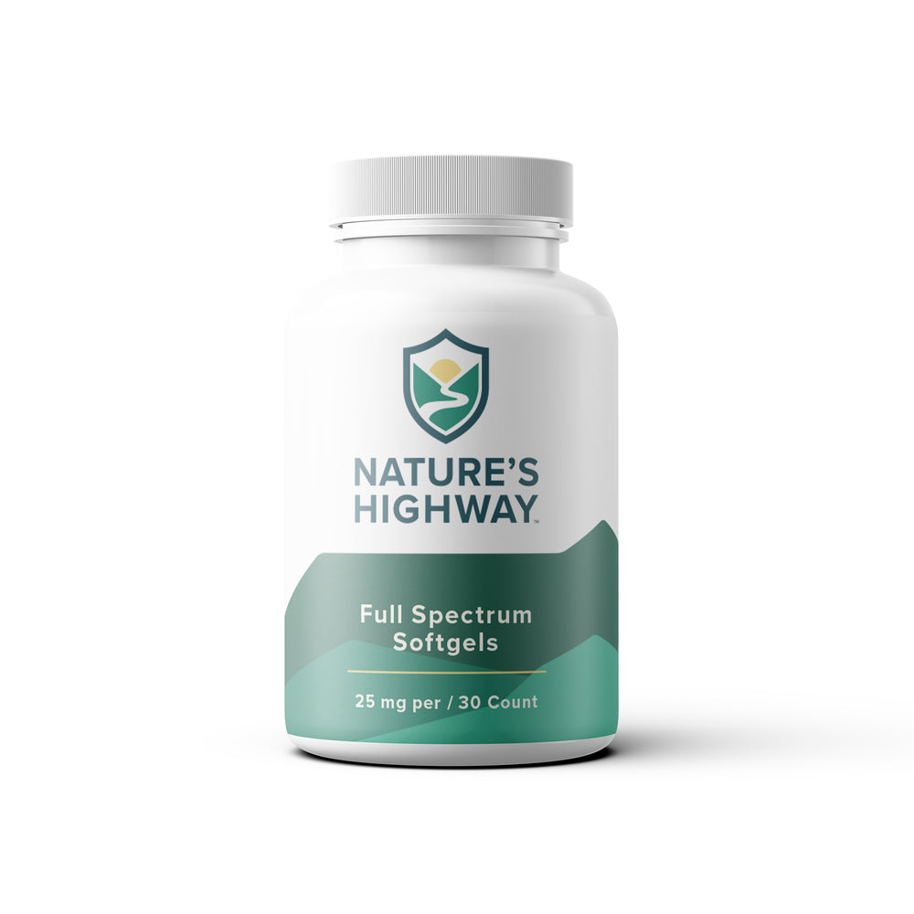 
            
                Load image into Gallery viewer, 30 Count 25mg Full-Spectrum Softgels - Natureshighway.shop
            
        